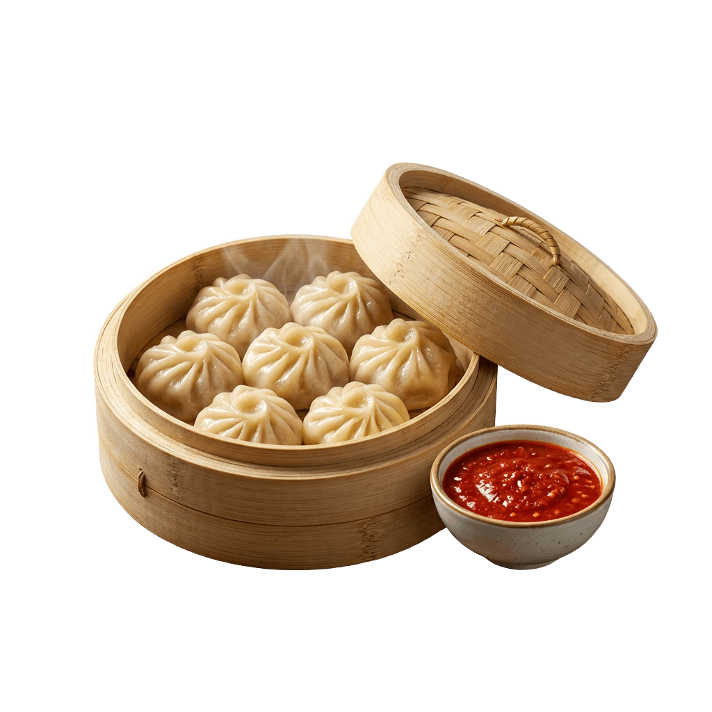 Steamed momos